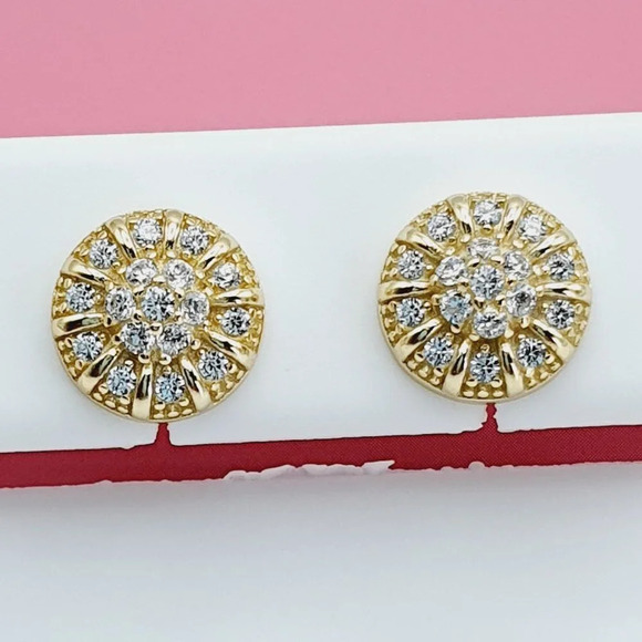 "925 Sterling Silver Cubic Zirconia Earrings, U19254621 - Picture 3 of 11